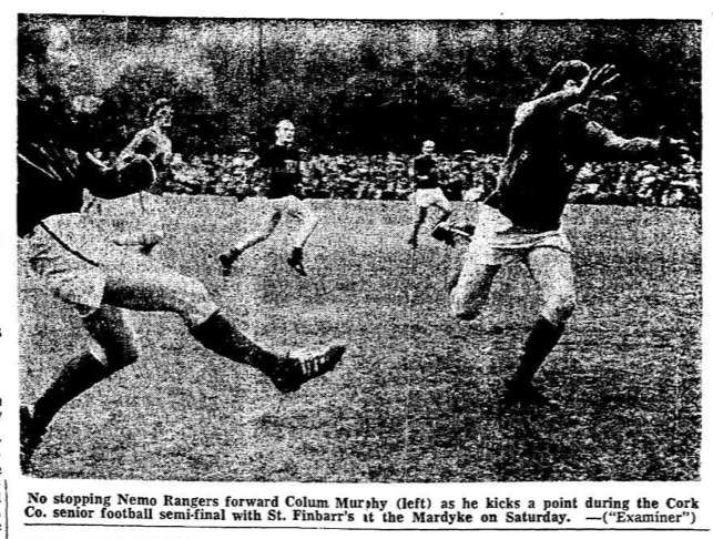 51 years ago: Jim O'Sullivan's article in the Cork Examiner after Nemo Rangers drew with St. Finbarrs in the Cork Senior Football semi finalinal